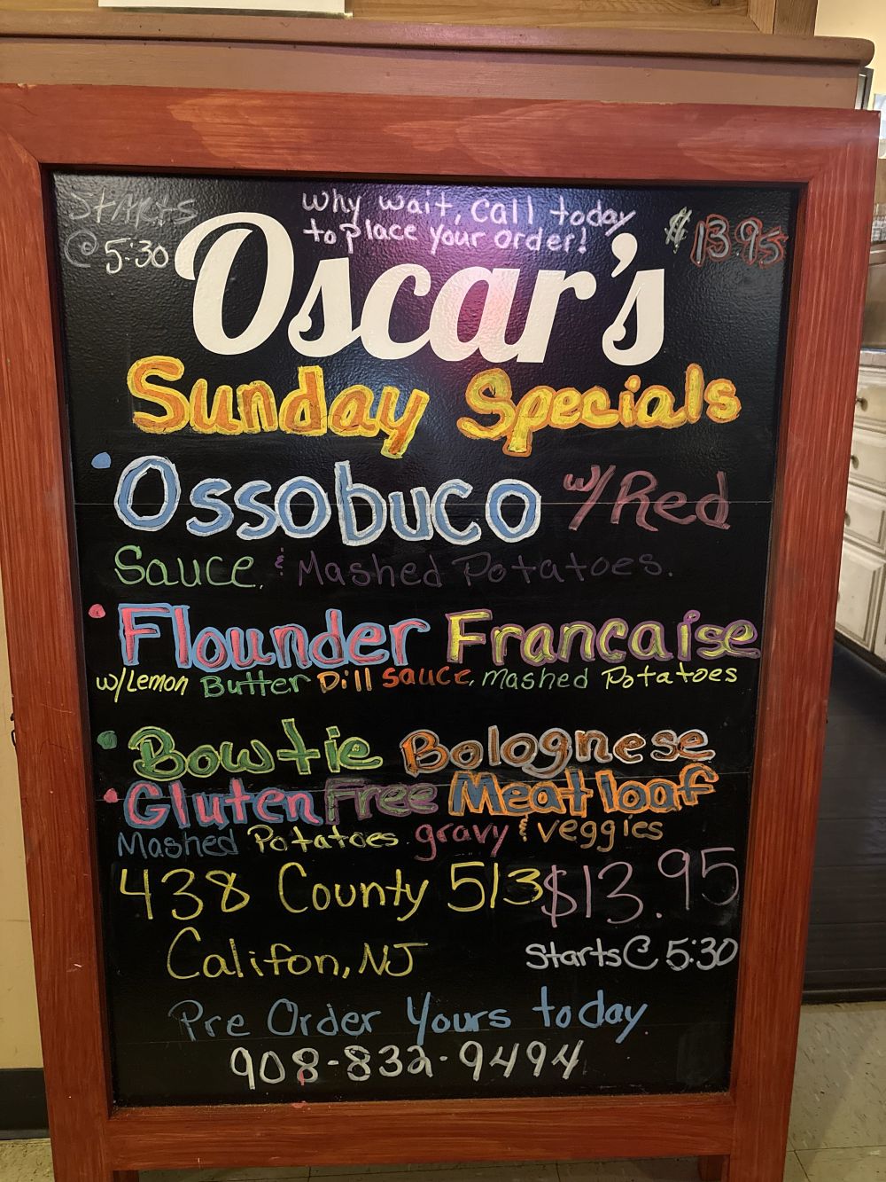 Oscar Weekly Specials 3202025